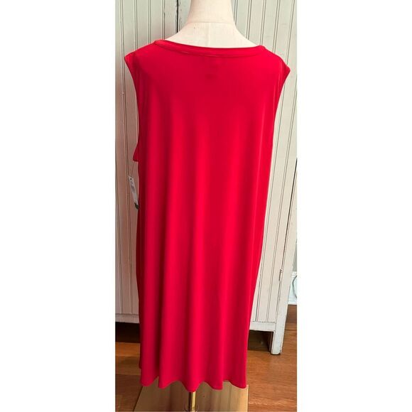 NWT AGB Plus Size Solid Cut Out A Line Dress Sz 2x - Picture 7 of 7